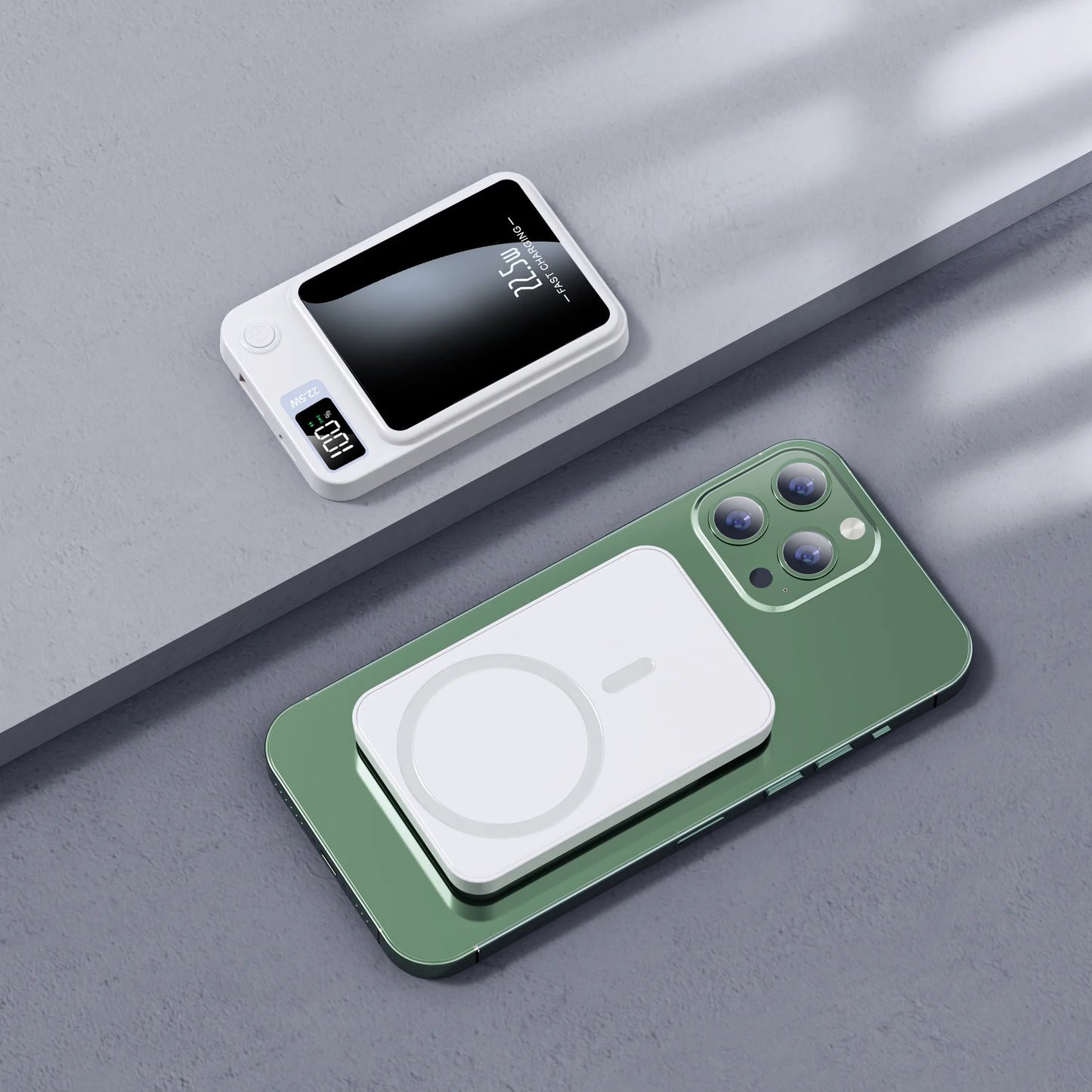 10.000 mAh Magnetic Wireless Powerbank – Super Fast Charging