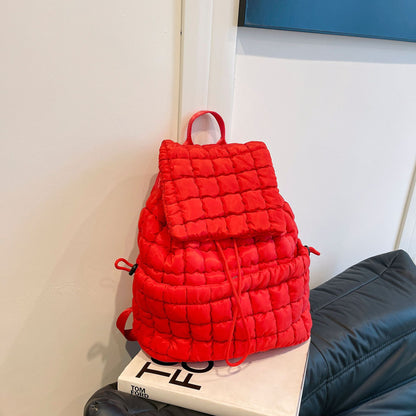 Candy Color Quilted Puffy Backpack - BagLova™