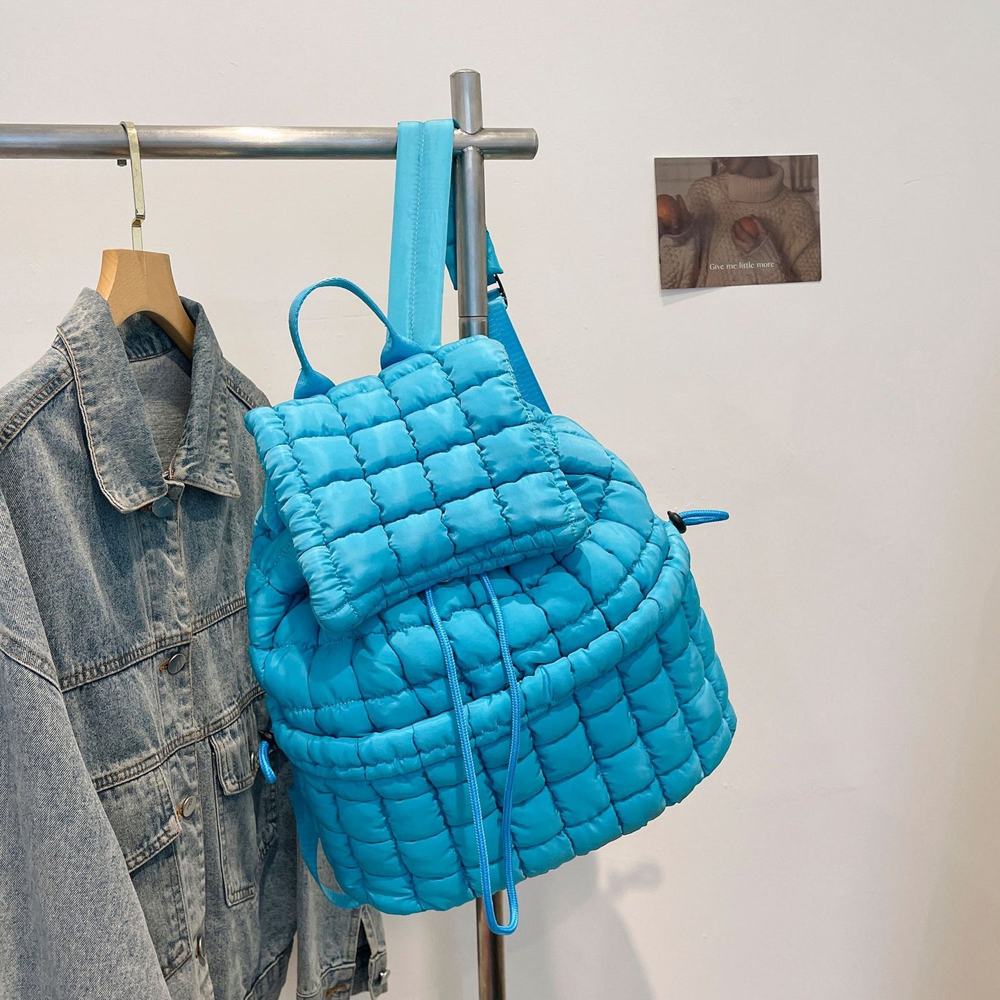 Candy Color Quilted Puffy Backpack - BagLova™