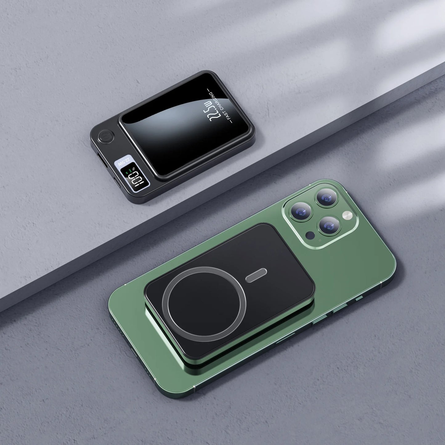 10.000 mAh Magnetic Wireless Powerbank – Super Fast Charging
