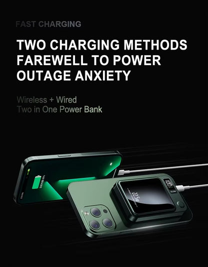 10.000 mAh Magnetic Wireless Powerbank – Super Fast Charging