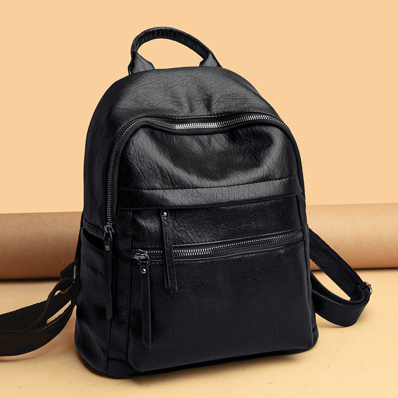 Soft Leather Casual Large Capacity Backpack - BagLova™