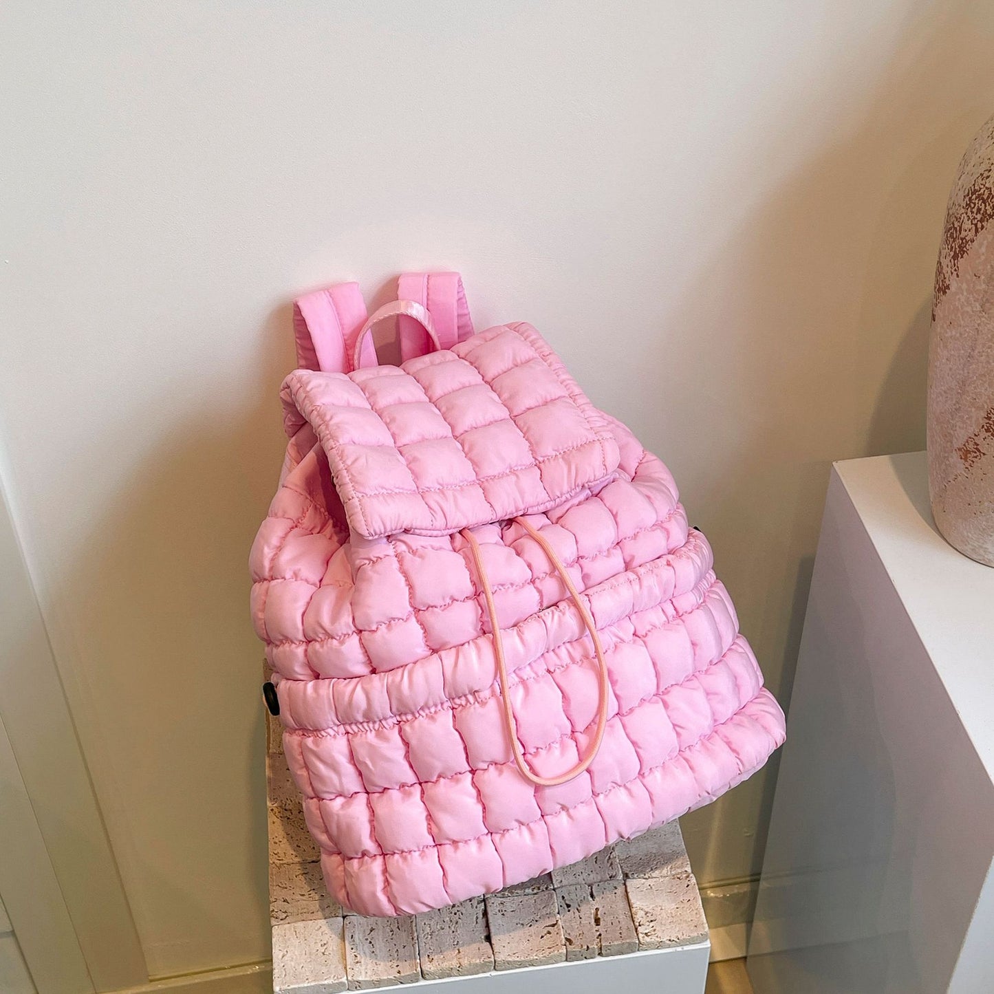Candy Color Quilted Puffy Backpack - BagLova™