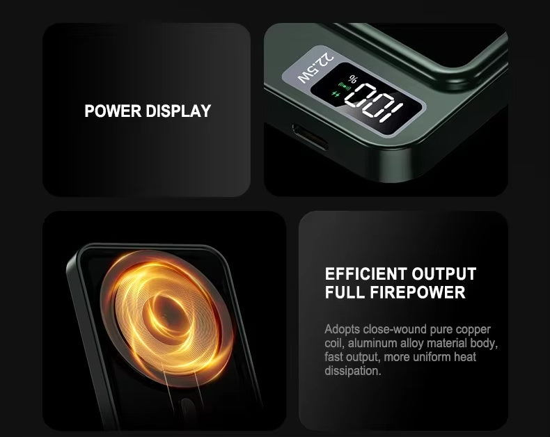 10.000 mAh Magnetic Wireless Powerbank – Super Fast Charging