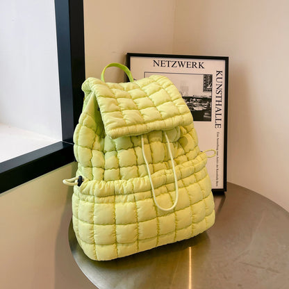 Candy Color Quilted Puffy Backpack - BagLova™