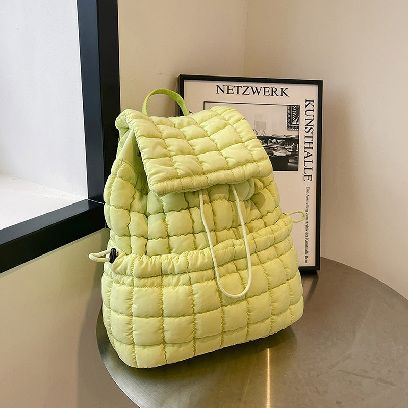 Candy Color Quilted Puffy Backpack - BagLova™