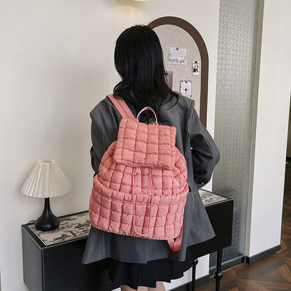 Candy Color Quilted Puffy Backpack - BagLova™