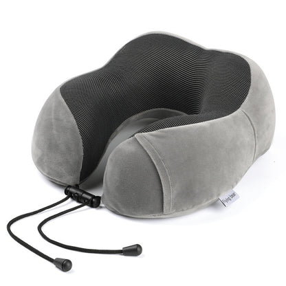 Premium U-Shaped Memory Foam Travel Pillow - Slow Rebound Neck Support