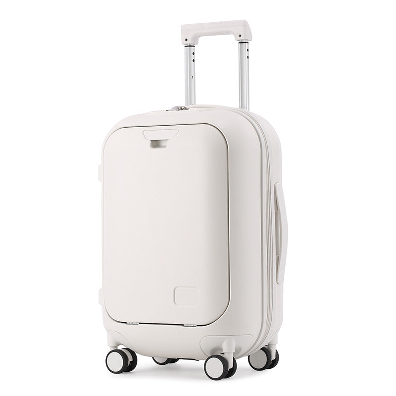 Children's Front Zipper Full Aluminum Trolley Small Fresh Suitcase