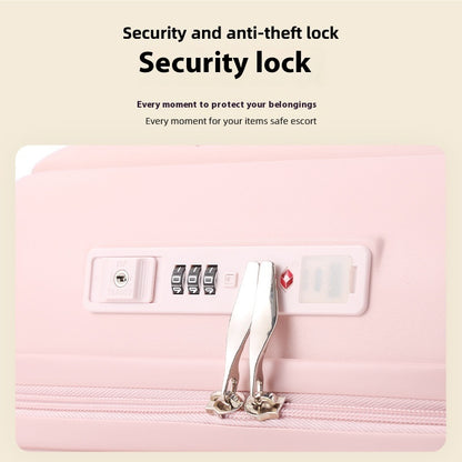 Children's Front Zipper Full Aluminum Trolley Small Fresh Suitcase