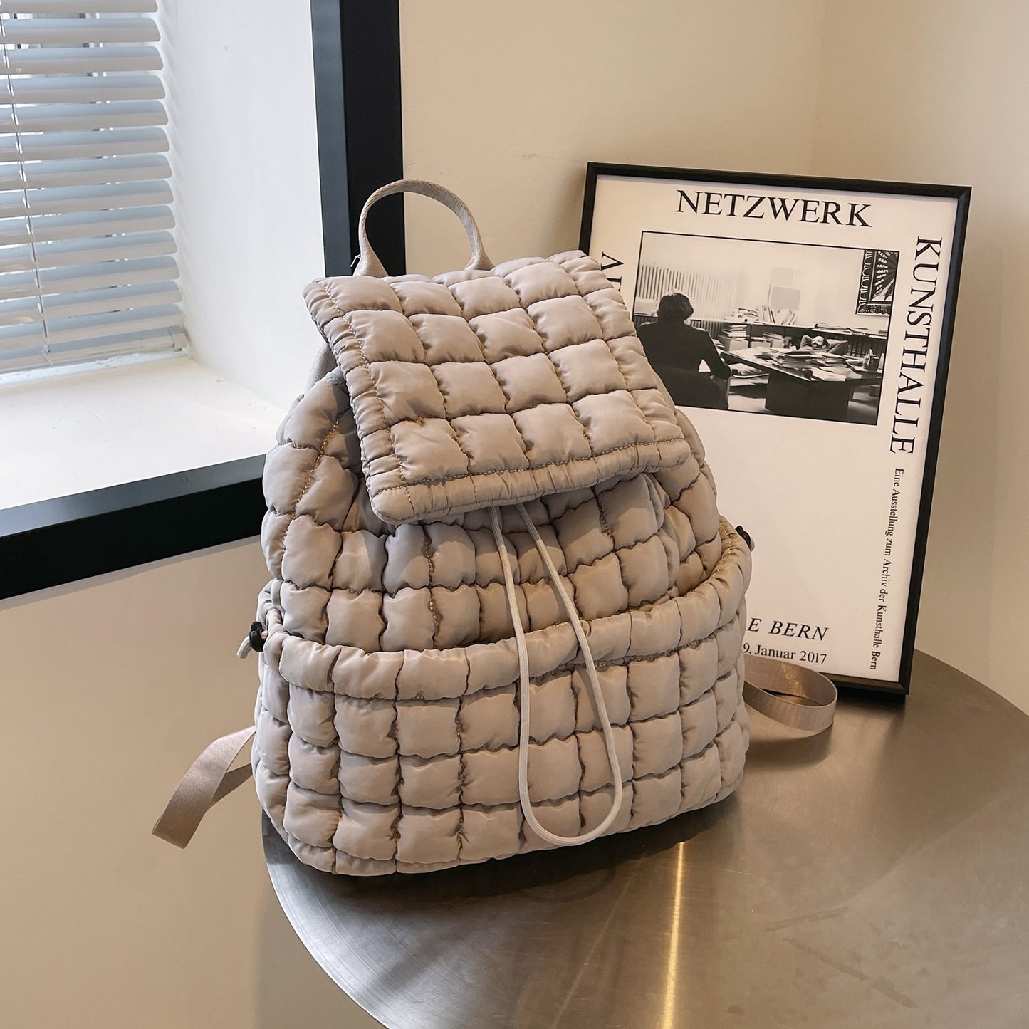 Candy Color Quilted Puffy Backpack - BagLova™