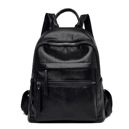 Soft Leather Casual Large Capacity Backpack - BagLova™