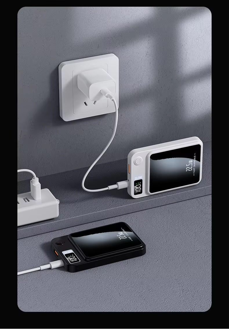 10.000 mAh Magnetic Wireless Powerbank – Super Fast Charging