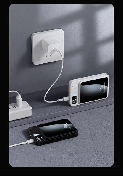 10.000 mAh Magnetic Wireless Powerbank – Super Fast Charging