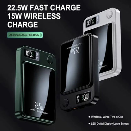 10.000 mAh Magnetic Wireless Powerbank – Super Fast Charging